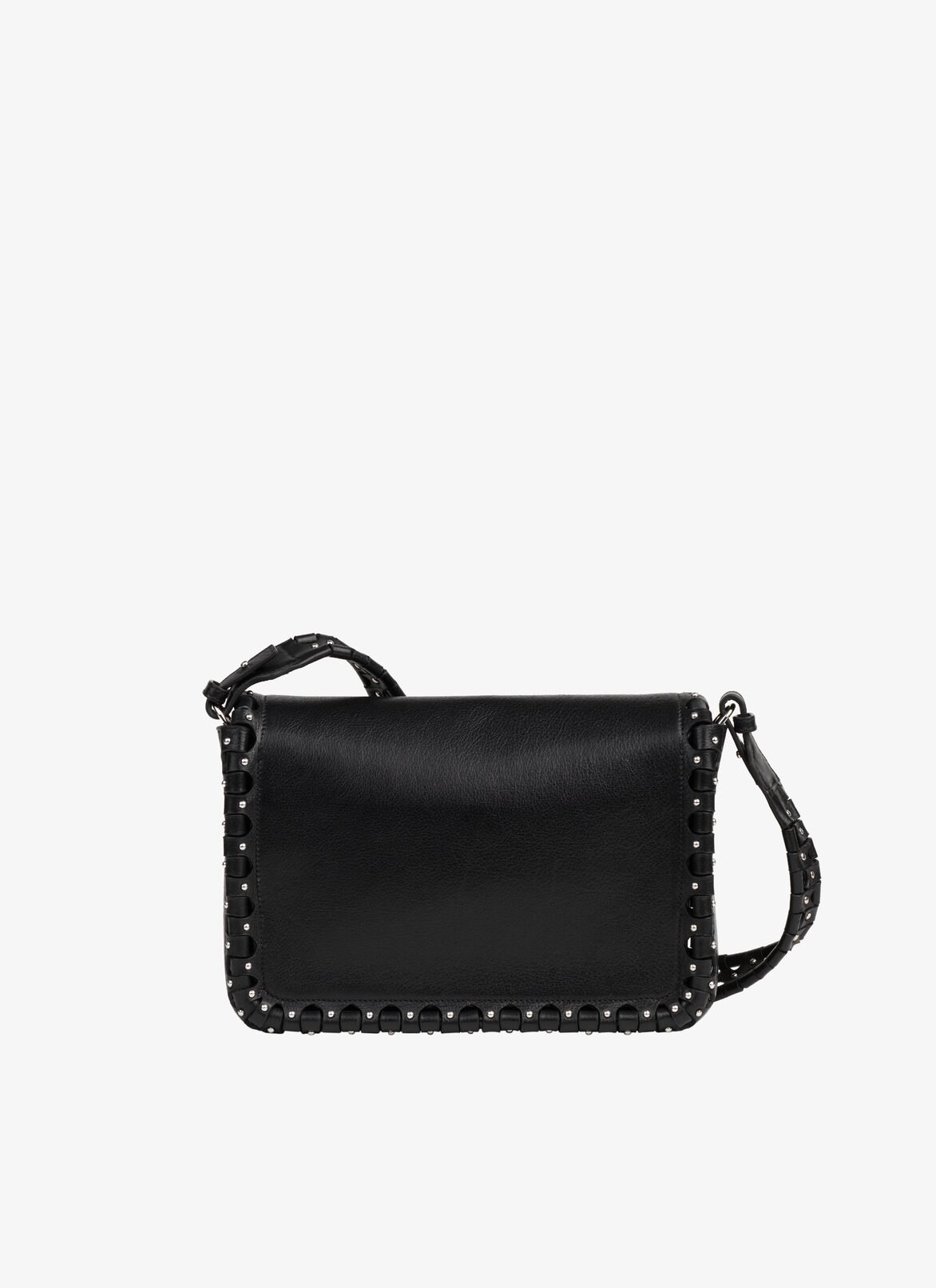 HINGE FLAP BAG  ALAÏA BLACK HINGE FLAP BAG
